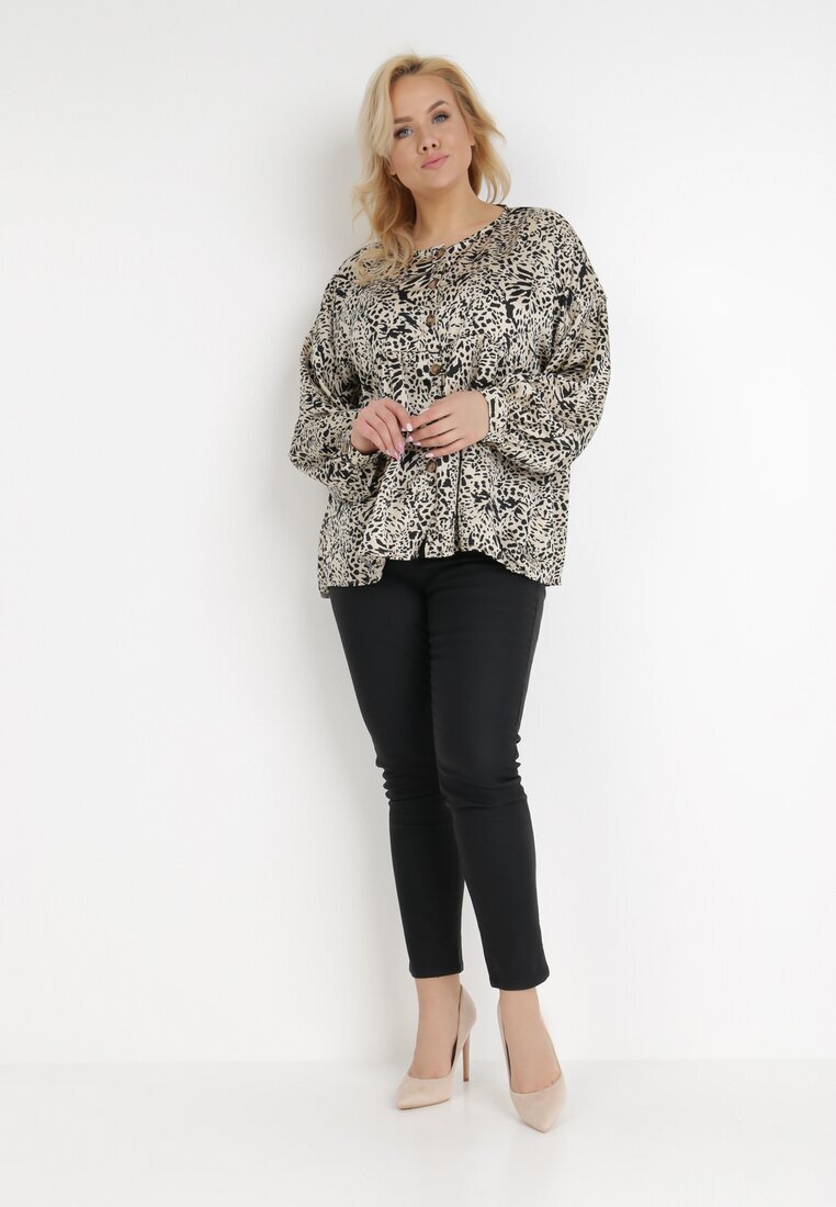 r&f fashion Bluză Bej Deschis Leafgleam