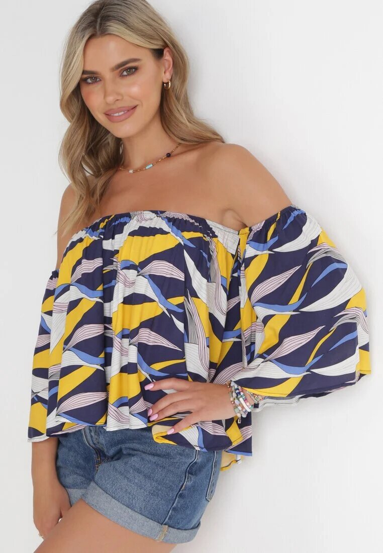 r&f fashion Bluză bleumarin-galbenă Adreney