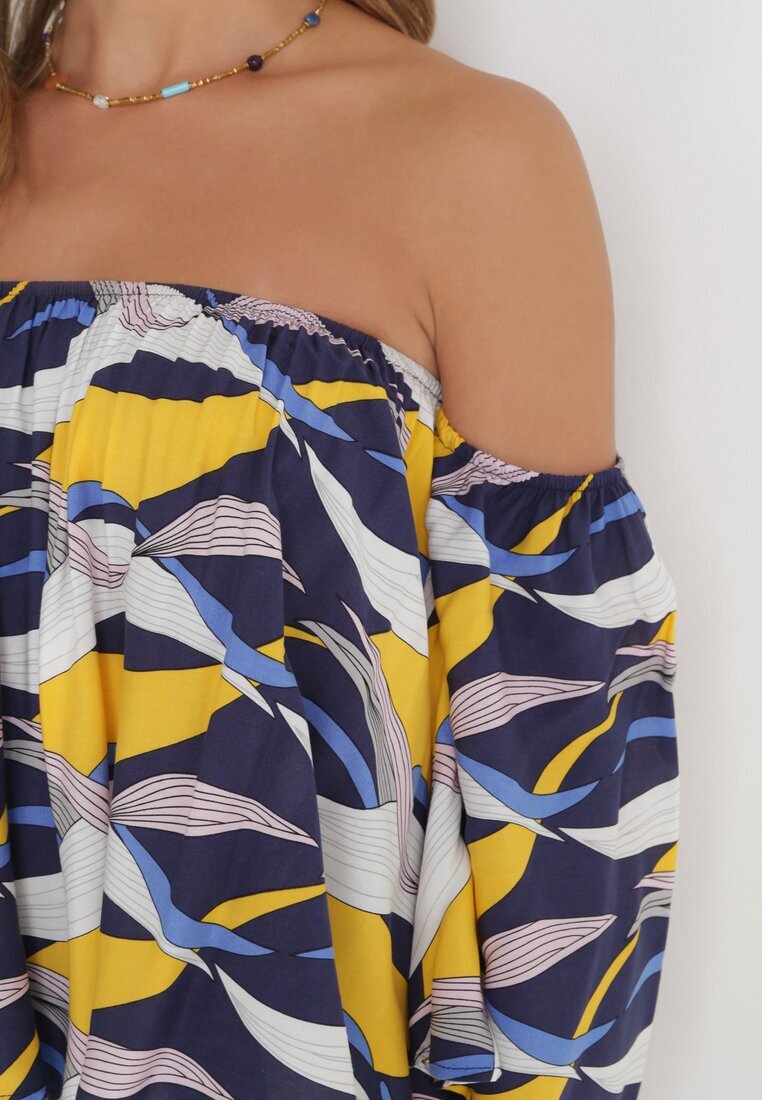 r&f fashion Bluză bleumarin-galbenă Adreney