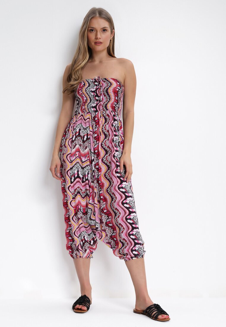 r&f fashion Bluză Pantaloni și Salopetă 3 în 1 Fucsia din țesătură de bumbac Trista