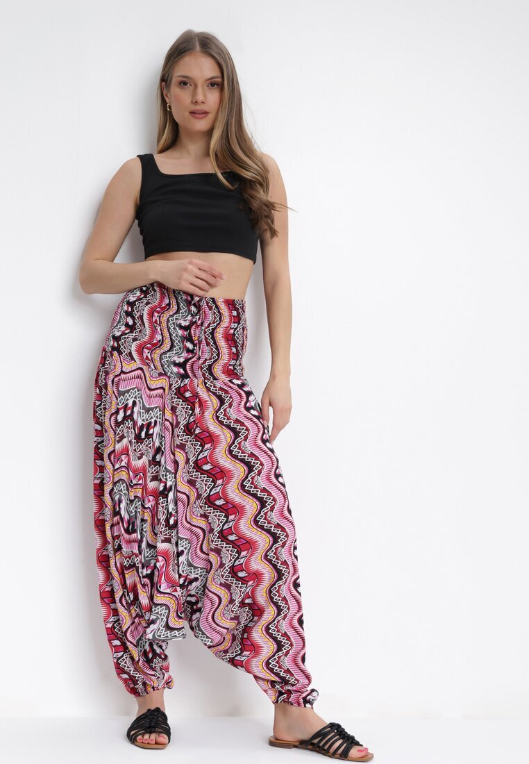 r&f fashion Bluză Pantaloni și Salopetă 3 în 1 Fucsia din țesătură de bumbac Trista