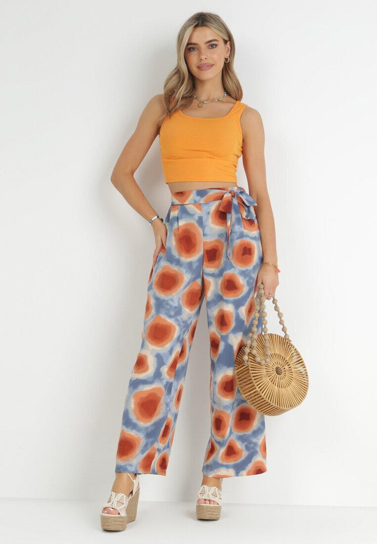 r&f fashion Pantaloni albaștri-roșii Elitea
