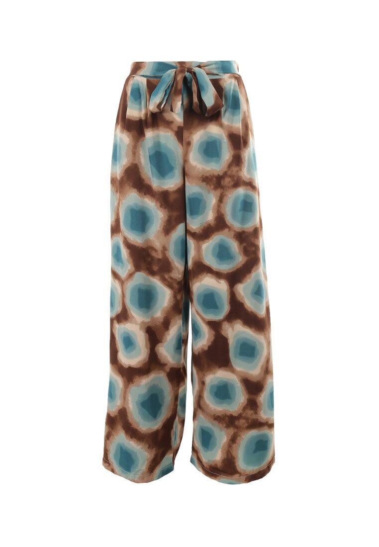 r&f fashion Pantaloni maro și mentă Elitea