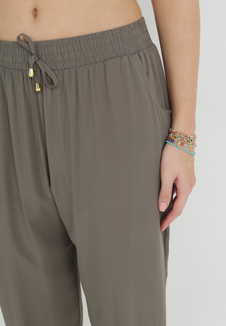r&f fashion Pantaloni Verde închis Lid