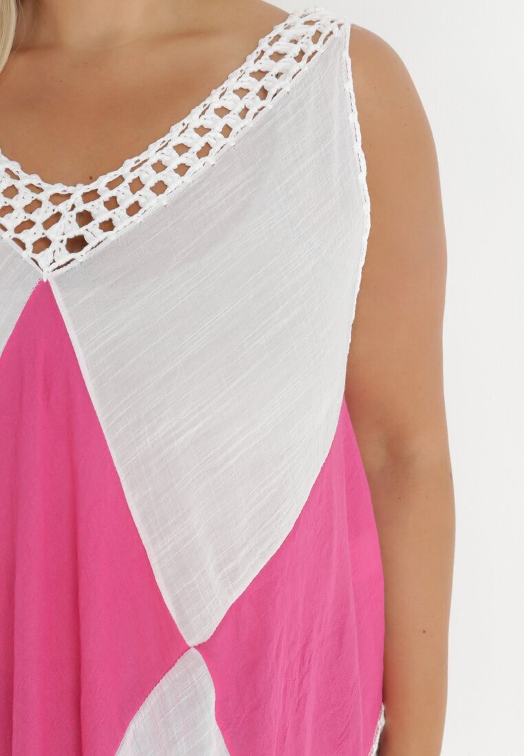 r&f fashion Tunică Alb-Fuchsia Nyssaia