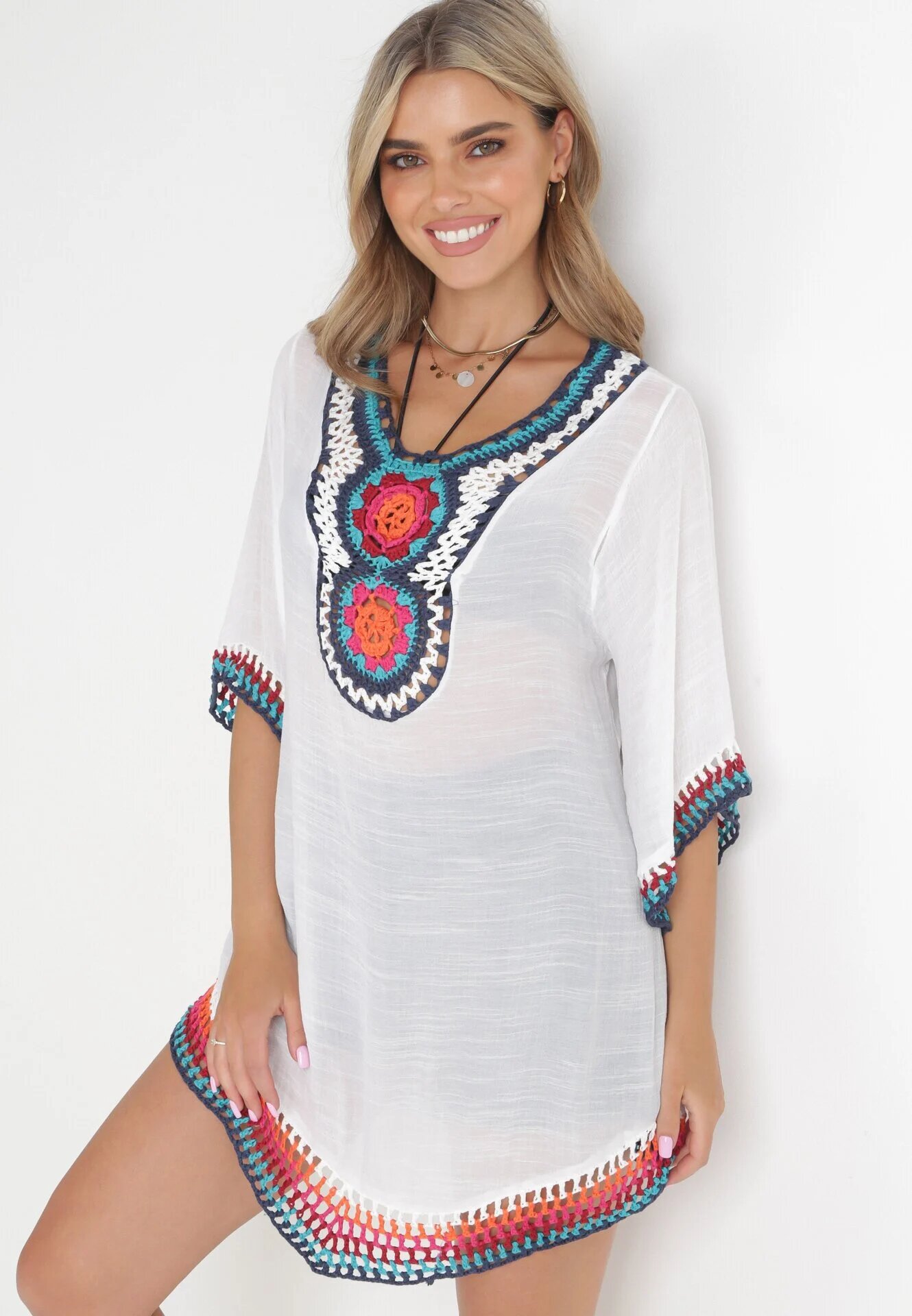 r&f fashion Tunică Albă Acoperitoare Kahlisine