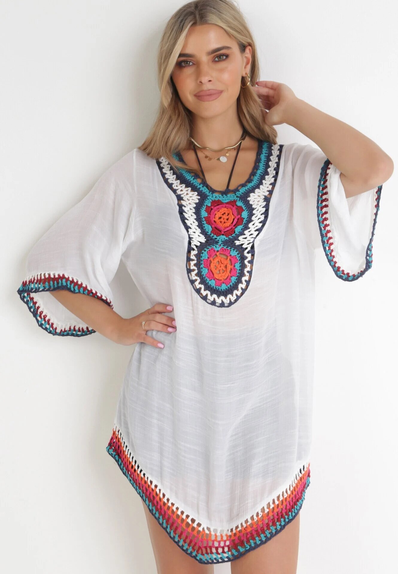 r&f fashion Tunică Albă Acoperitoare Kahlisine