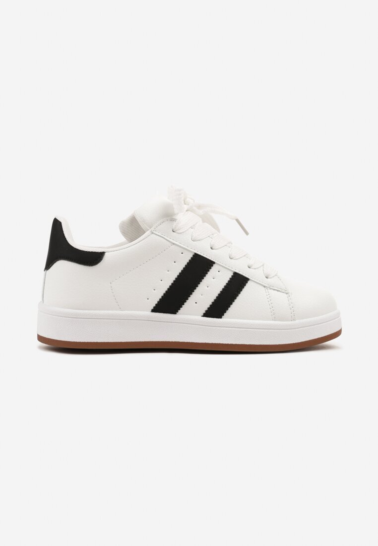 renda Adidași Albi cu Perforații și Benzi Decorative Deolene