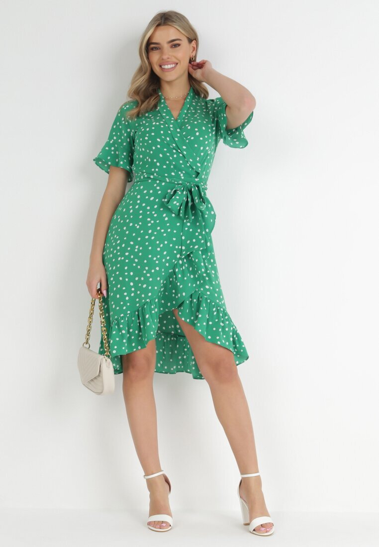 retro & icone Rochie Verde Irede