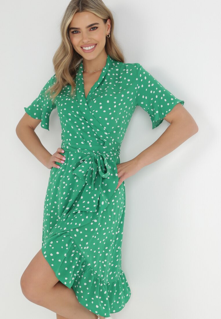 retro & icone Rochie Verde Irede