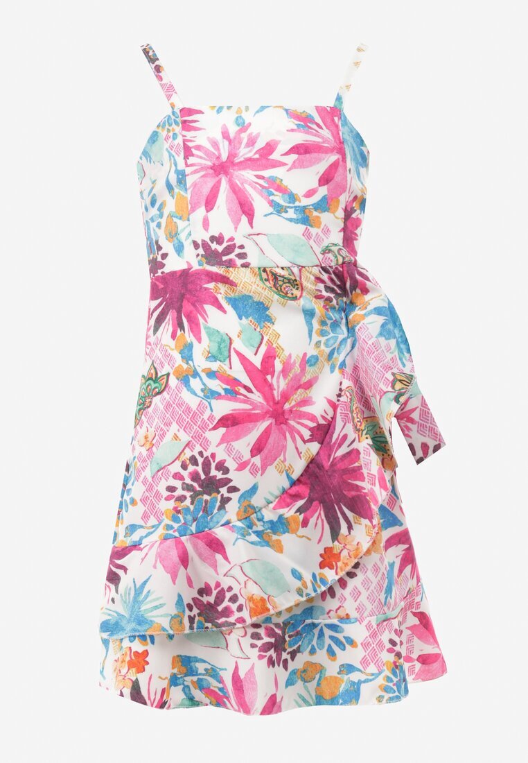  Rochie Alb-fuchsia Nesenia