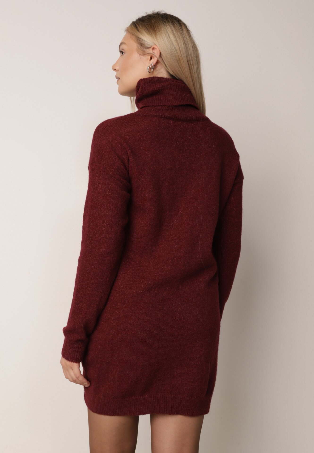  Rochie Bordeaux Tricotată Classificator