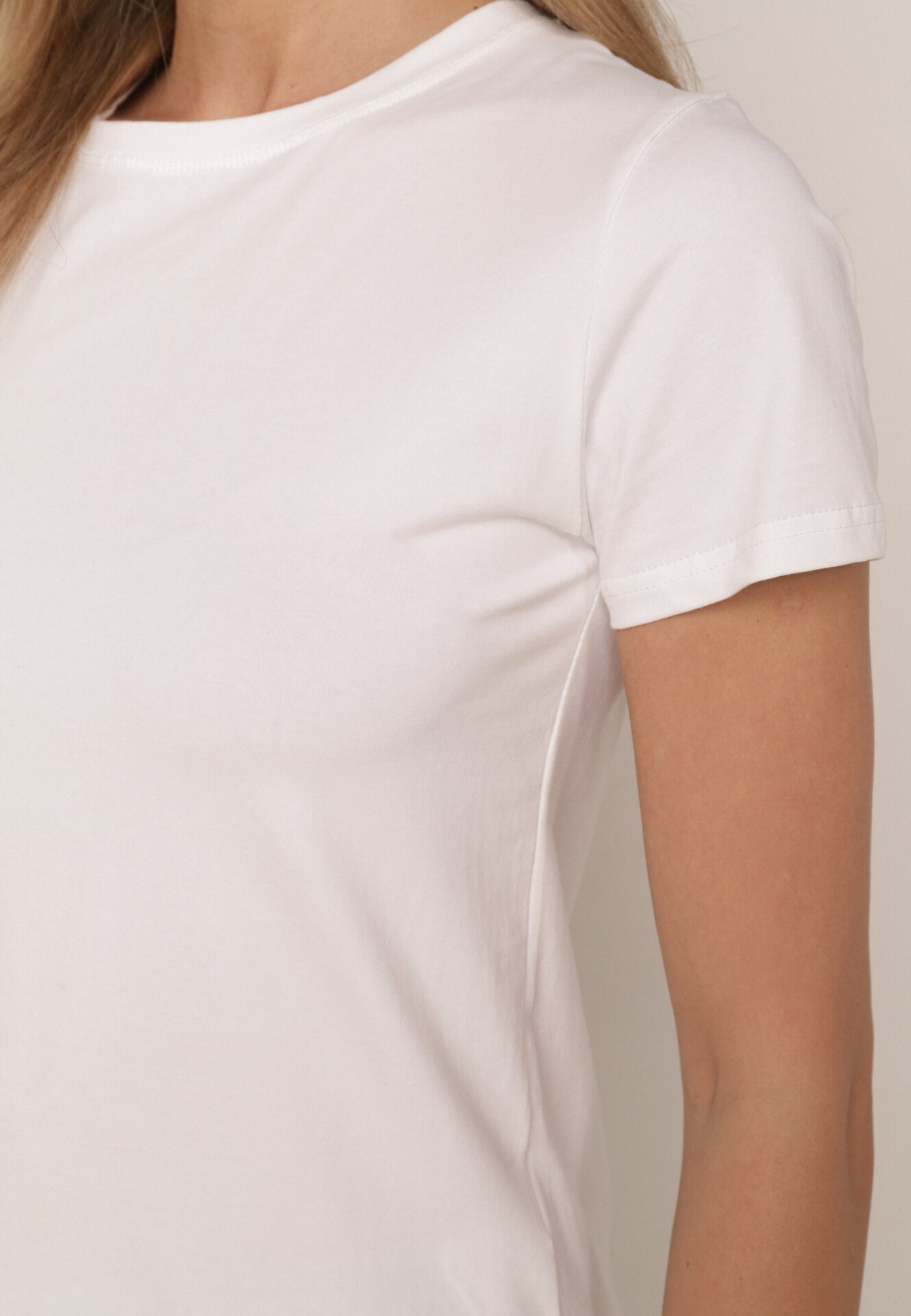 romee's T-shirt clasic din bumbac cu croială dreaptă Heneia Alb