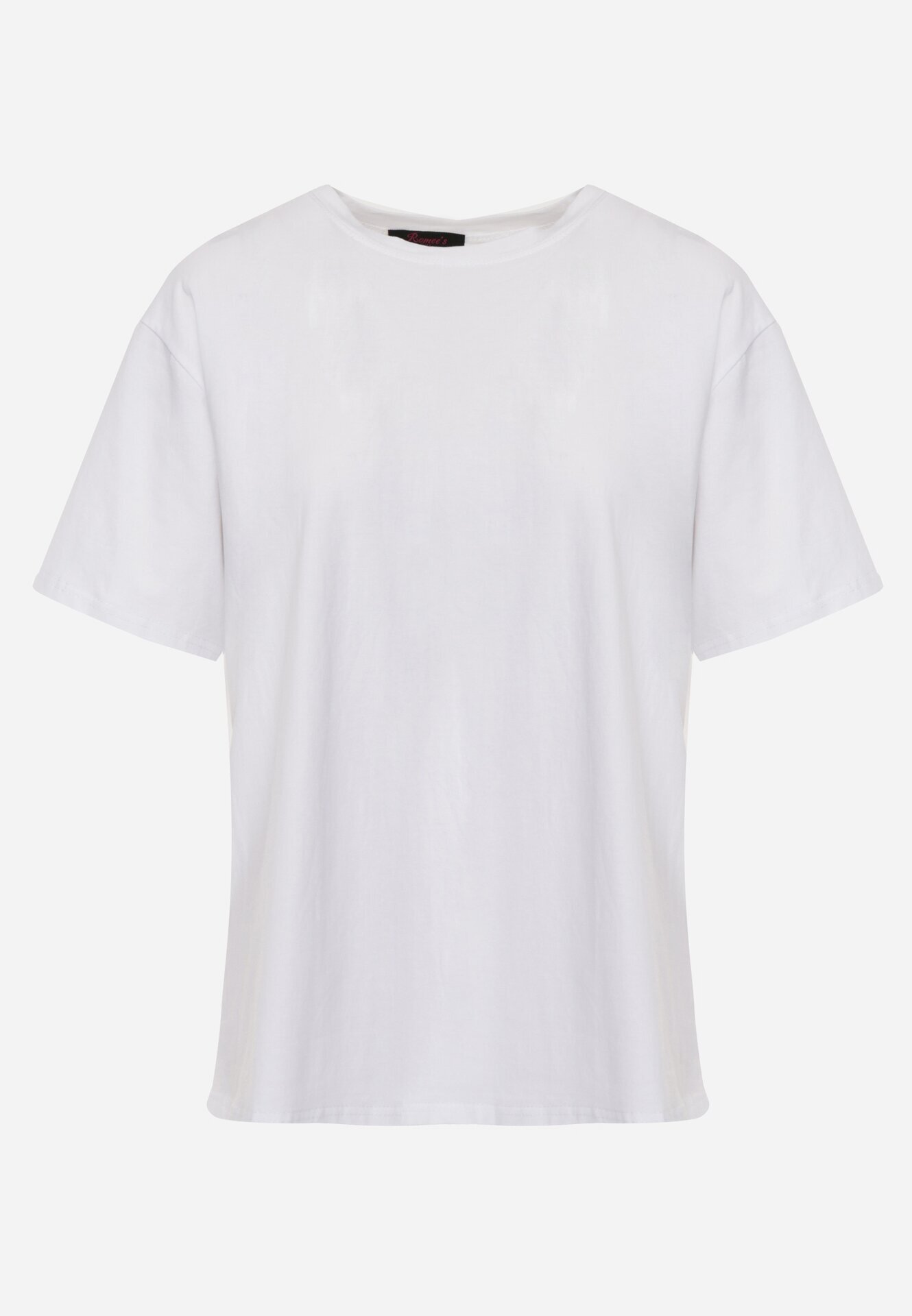 romee's Tricou Alb din Bumbac Tip Oversize Nedika