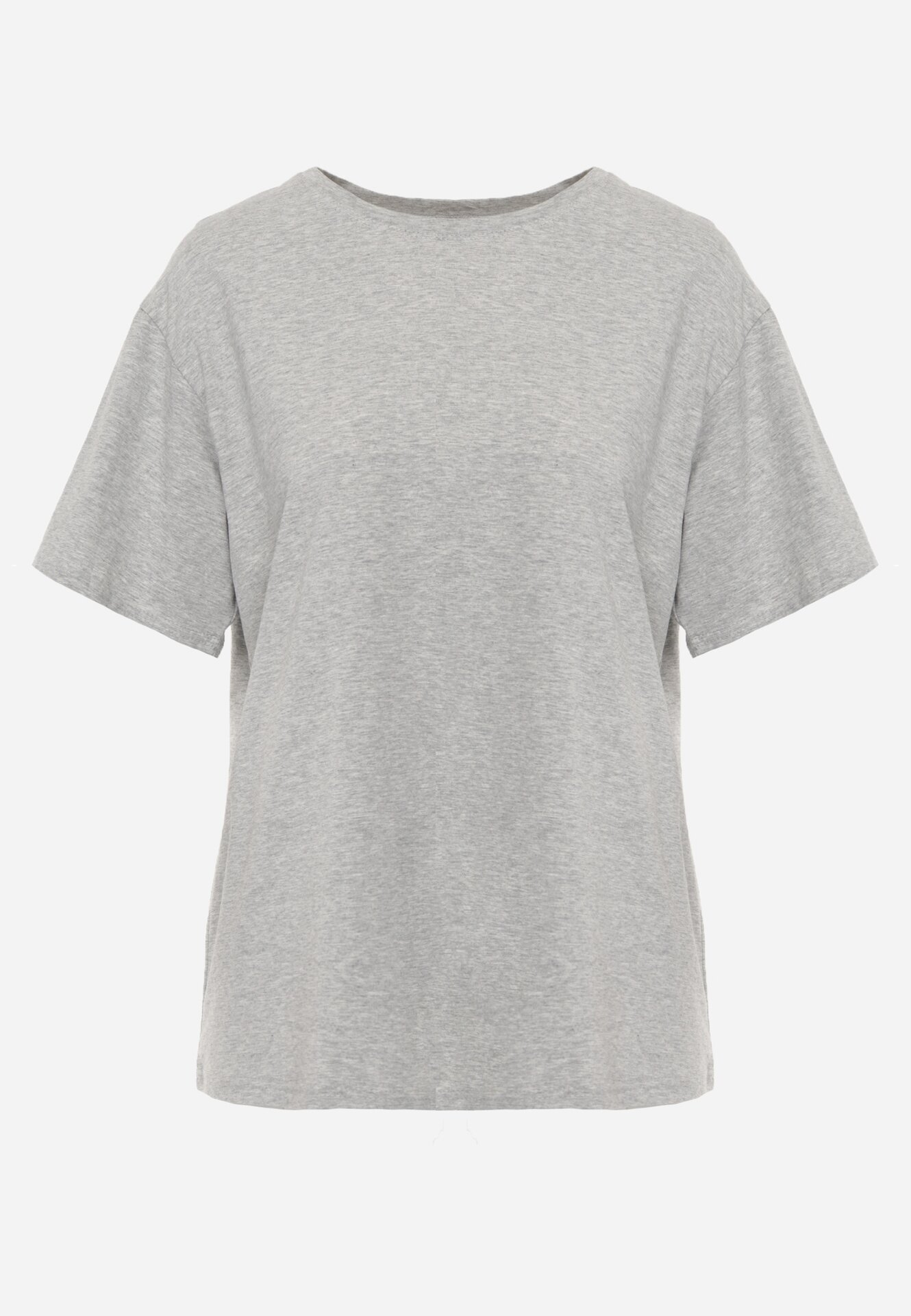 romee's Tricou Gri din Bumbac Tip Oversize Nedika