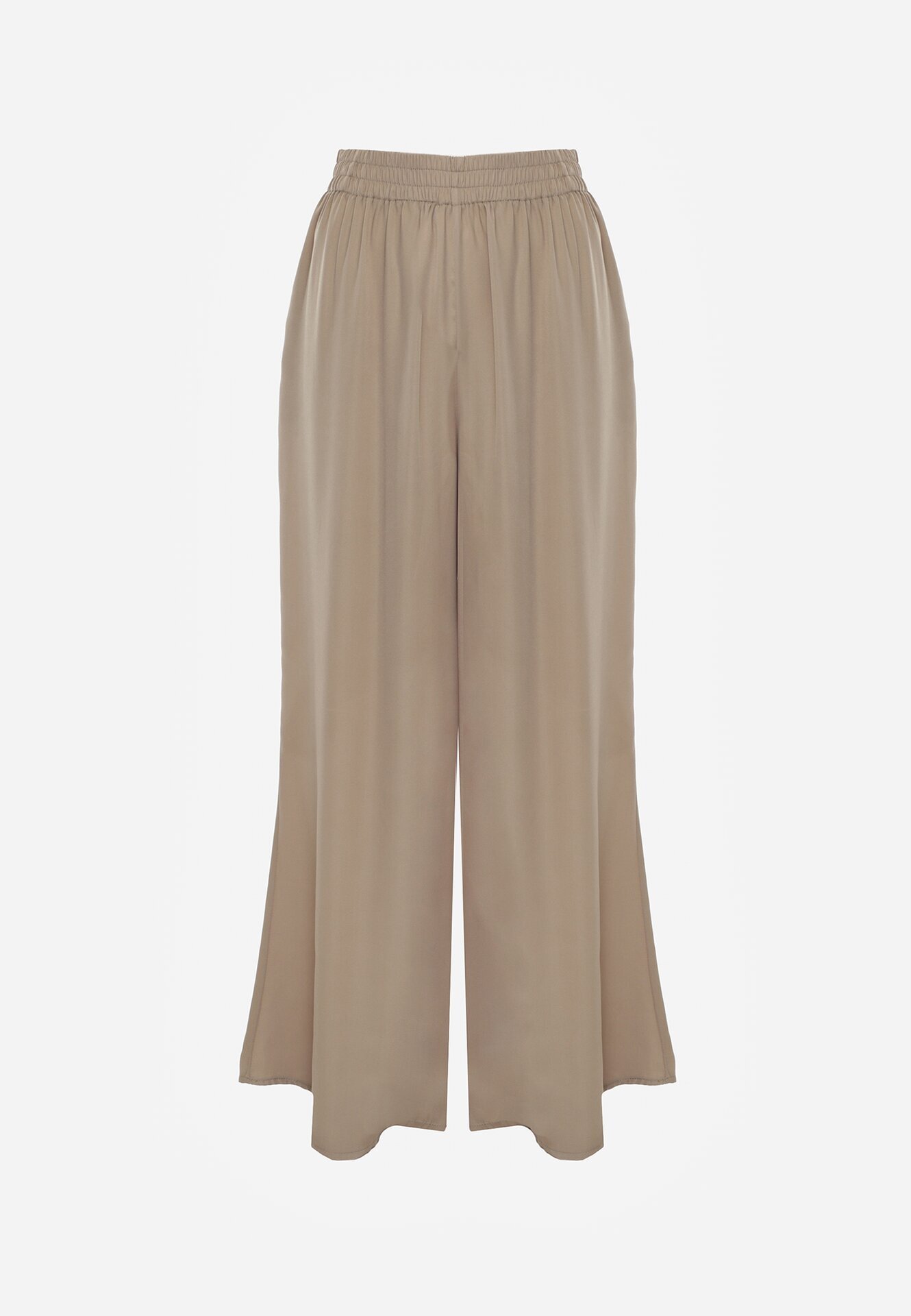 rosa Pantaloni Verde închis Largi cu elastic în talie Bohdi