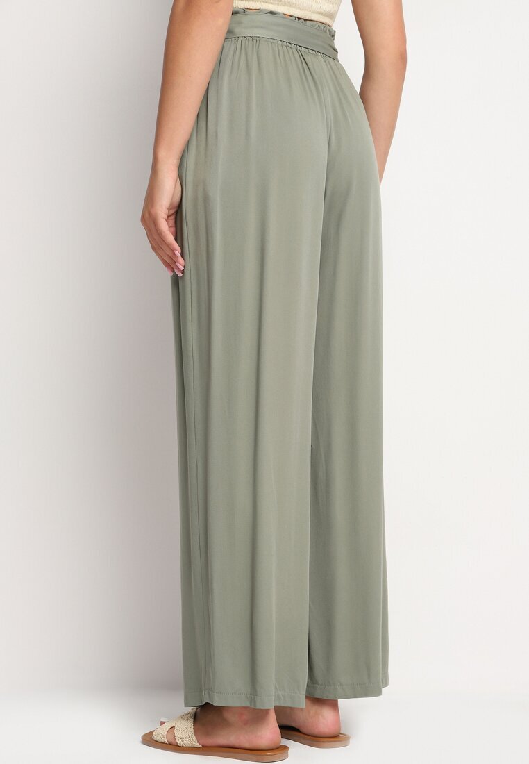 rosa Pantaloni Verde închis Largi Pheriko