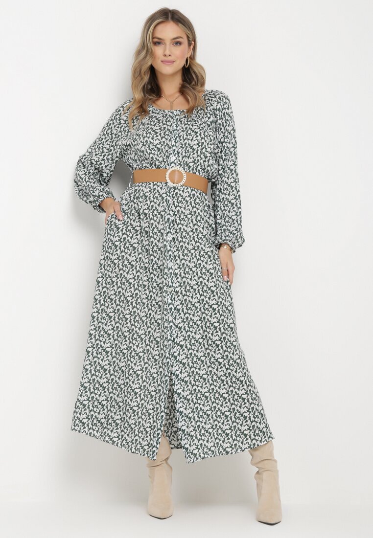 rosa Rochie Alb-Verde Egona