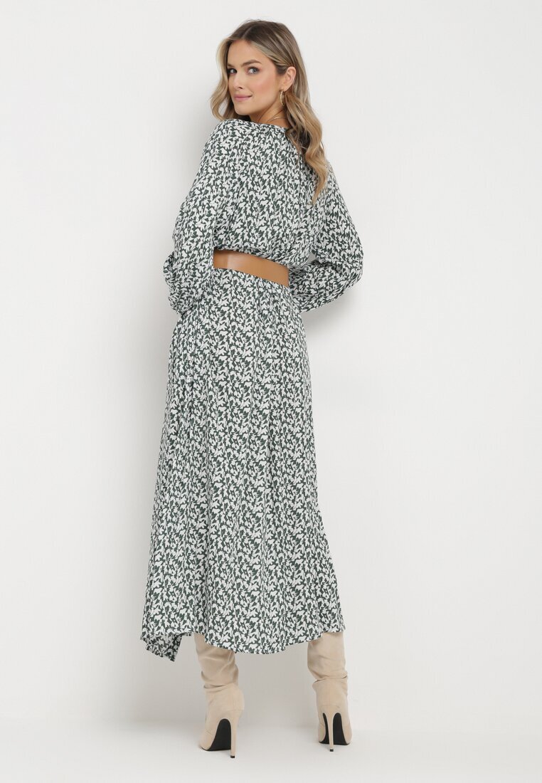 rosa Rochie Alb-Verde Egona