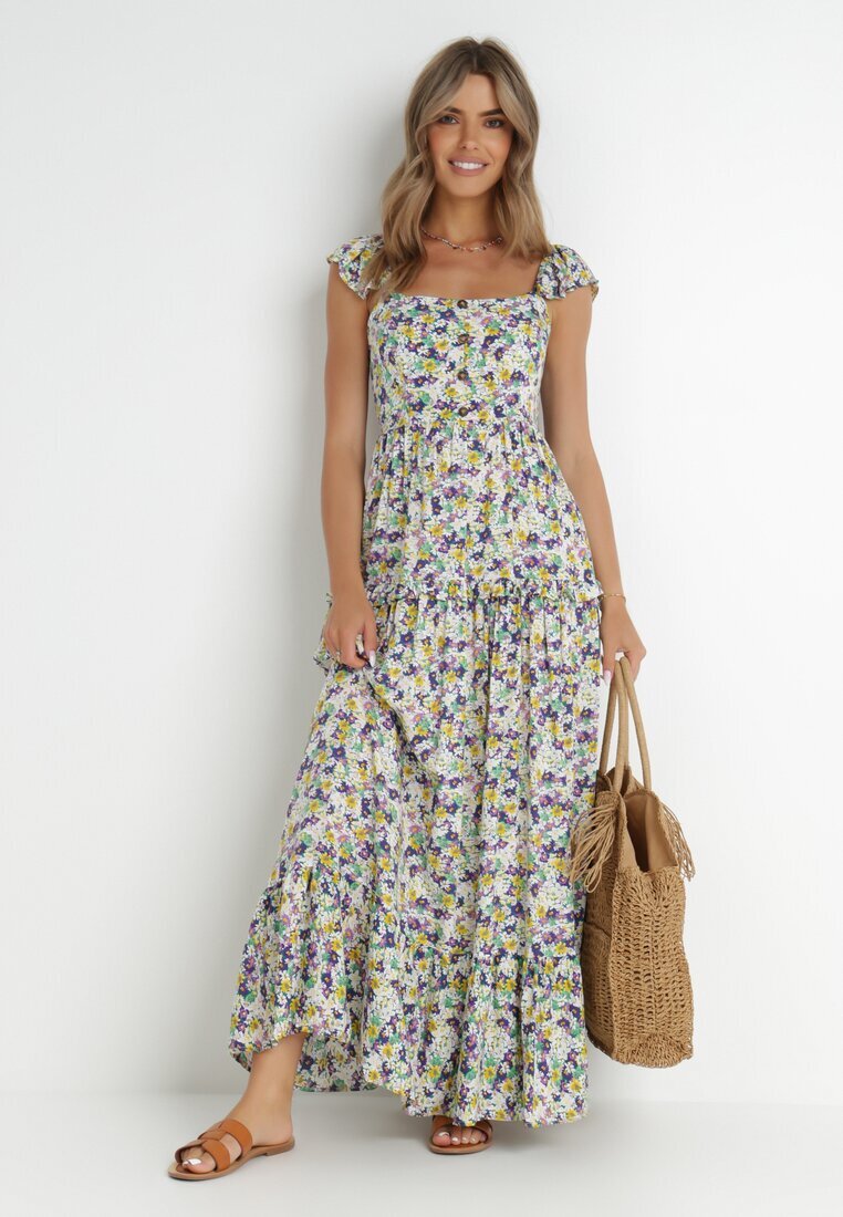 rosa Rochie Alb-Violetă Maibe