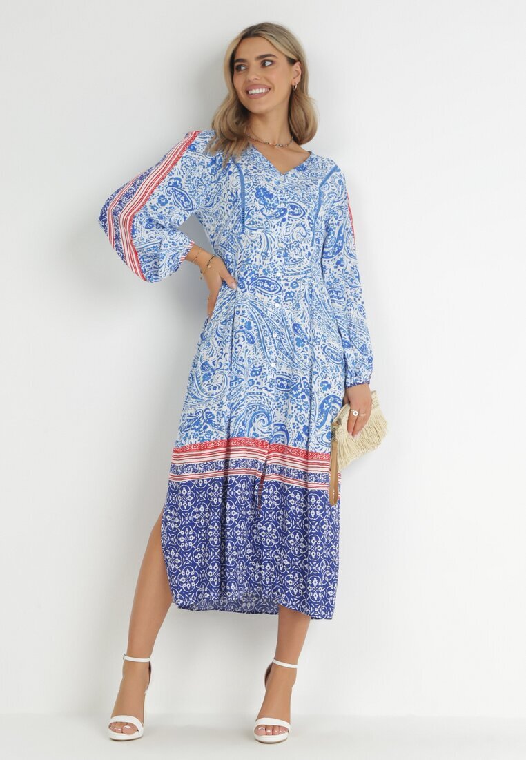 rosa Rochie Albastră Panithoe