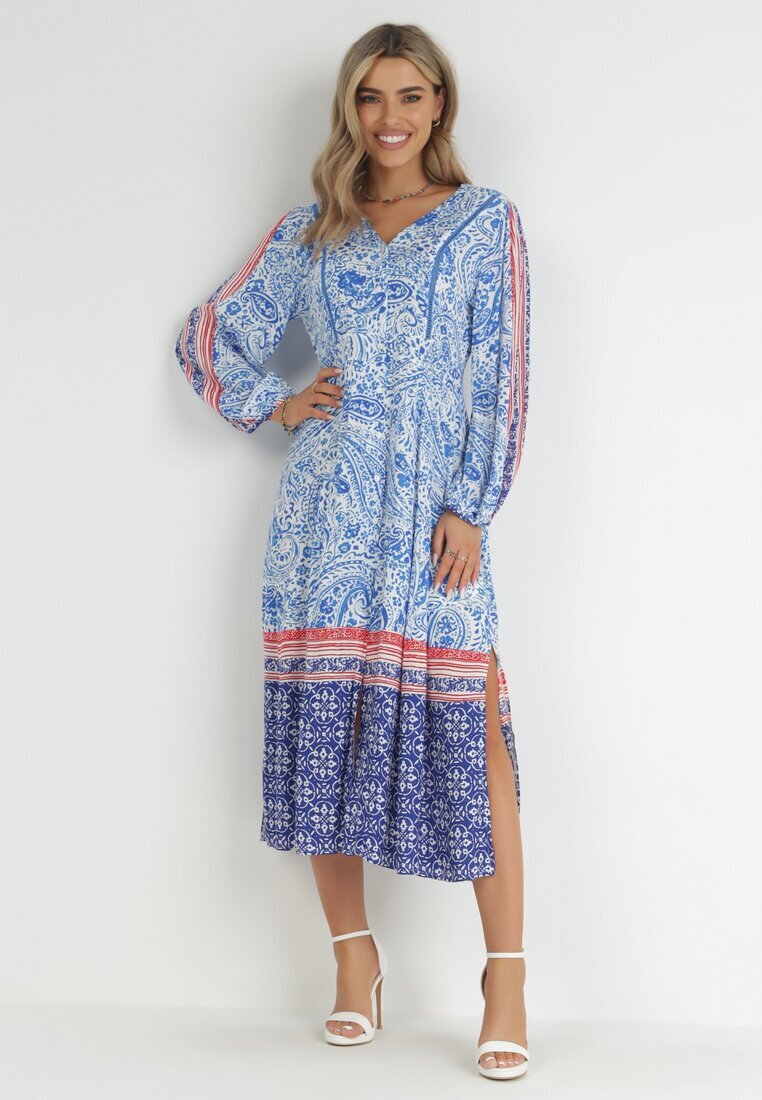 rosa Rochie Albastră Panithoe