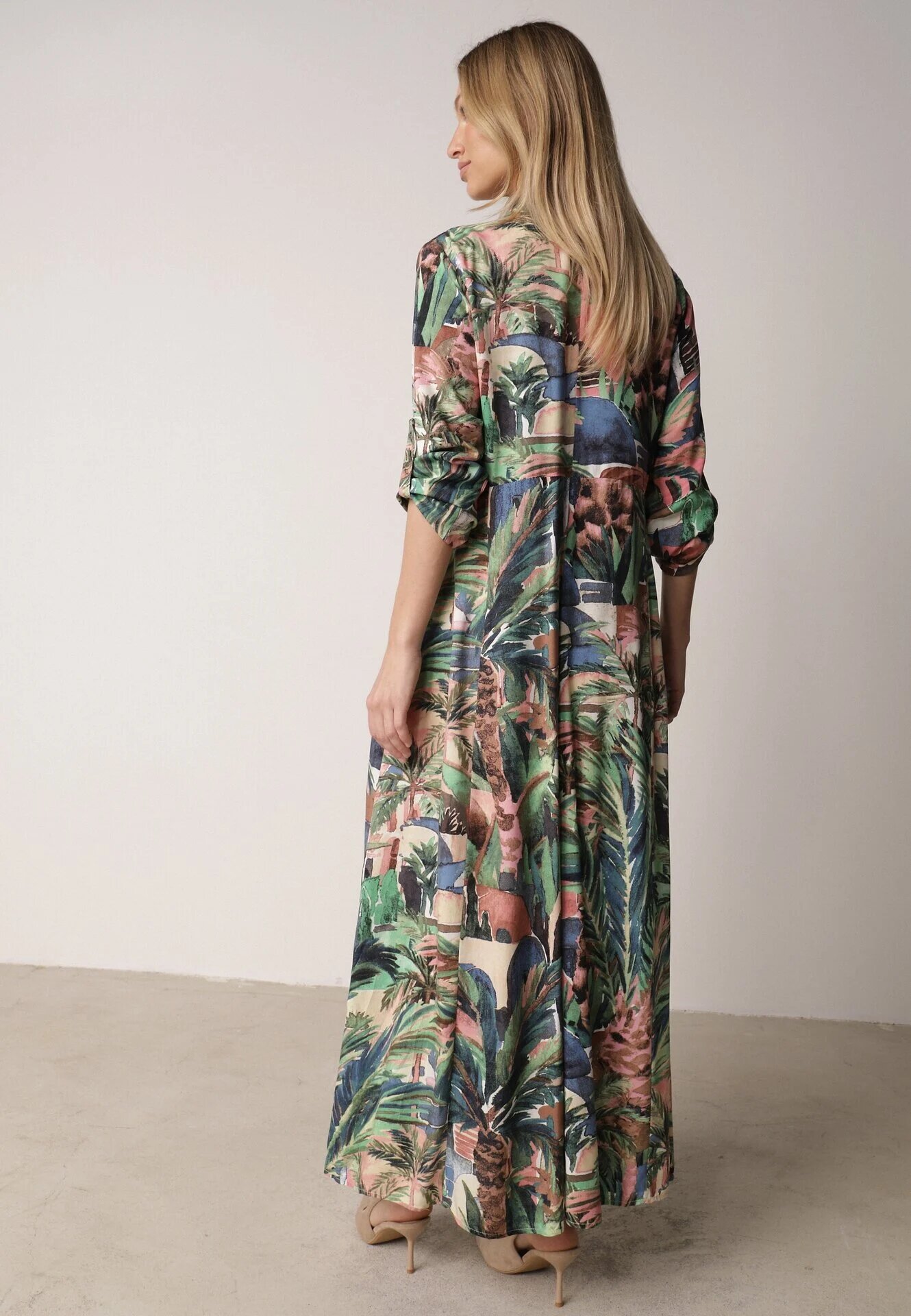 rosa Rochie Albastru-Verde Harmope