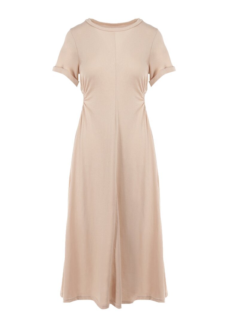 rosa Rochie bejă de bumbac Chipih