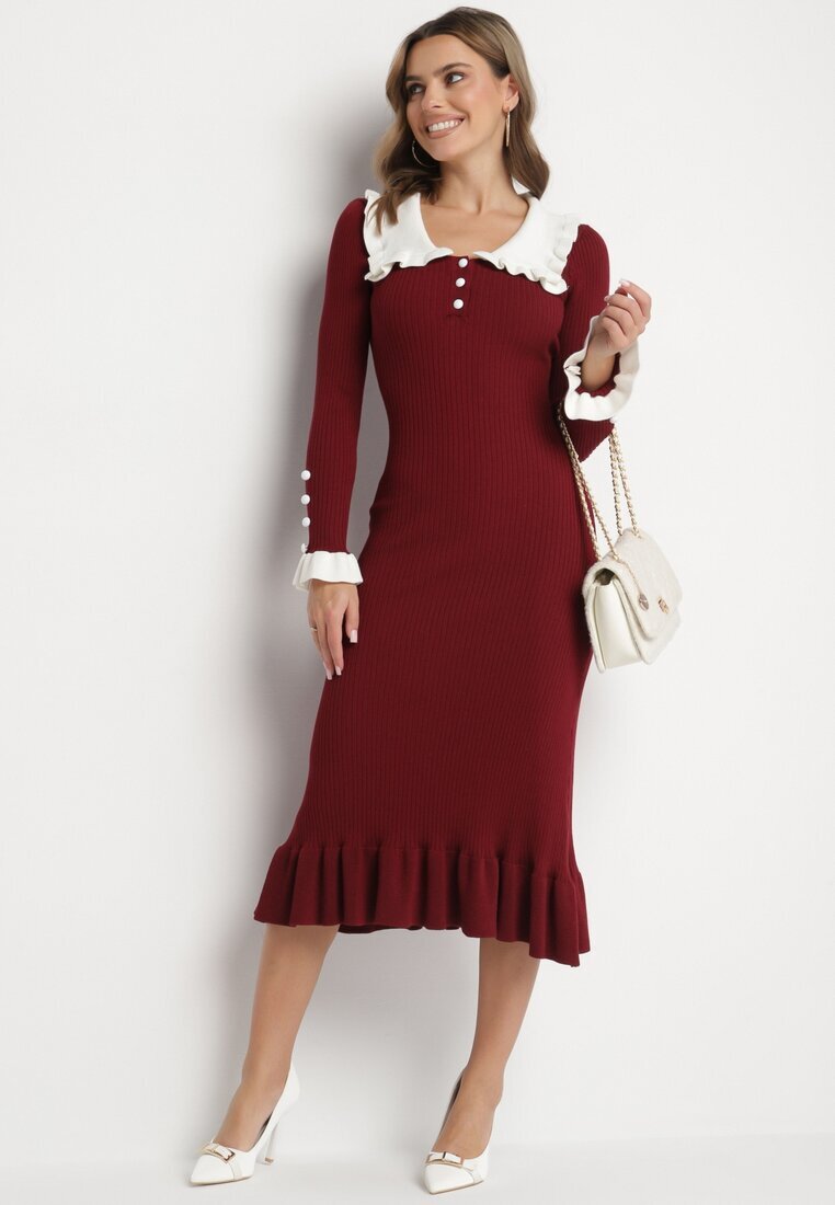 rosa Rochie Bordo