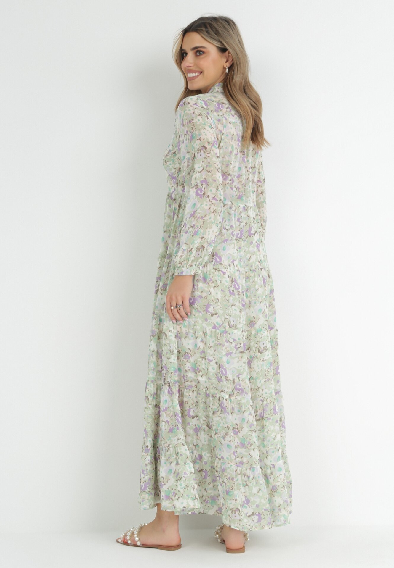rosa Rochie cămașă evazată maxi mentă Zalest