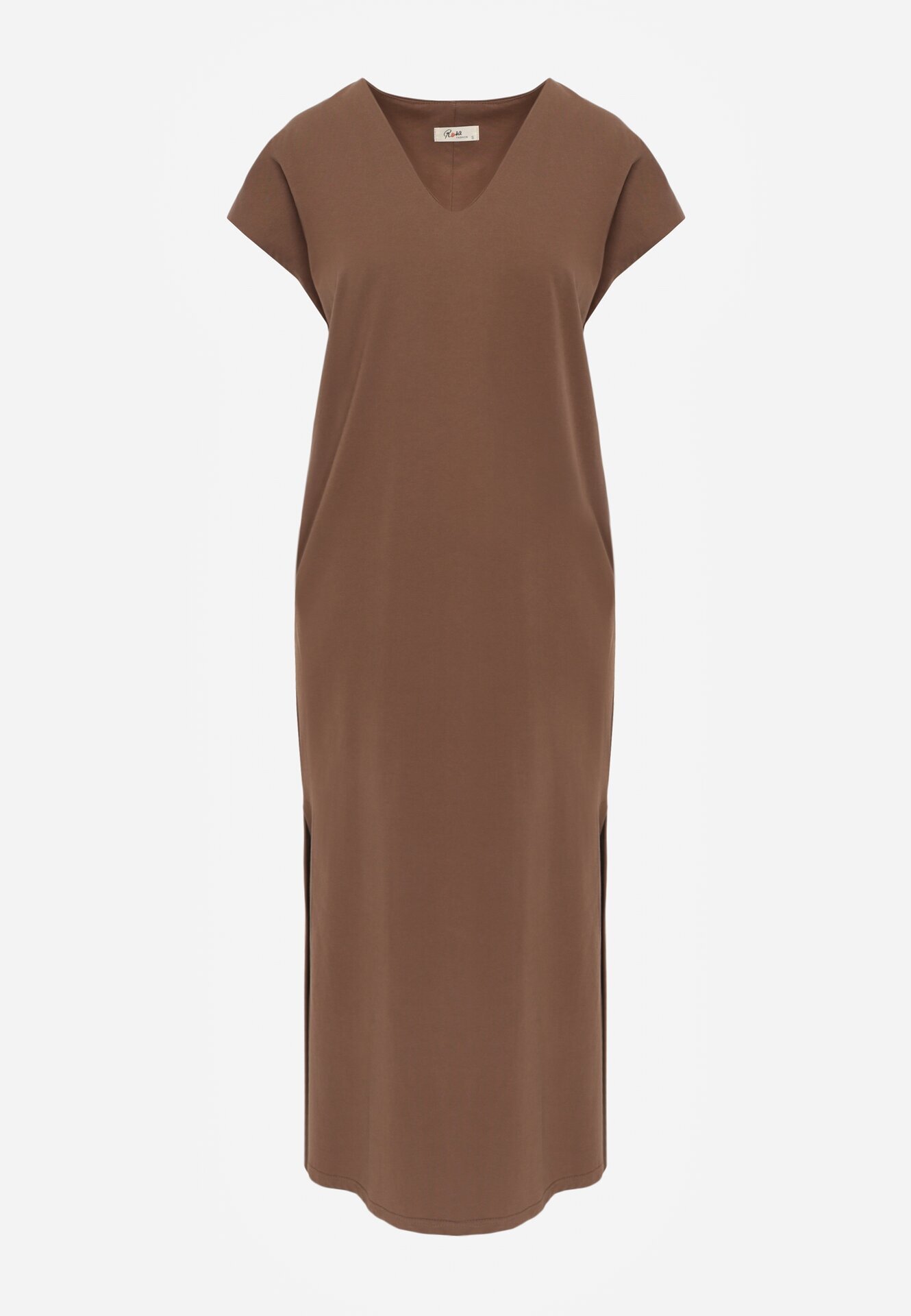 rosa Rochie din bumbac oversize cu buzunare Thaelusa Maro