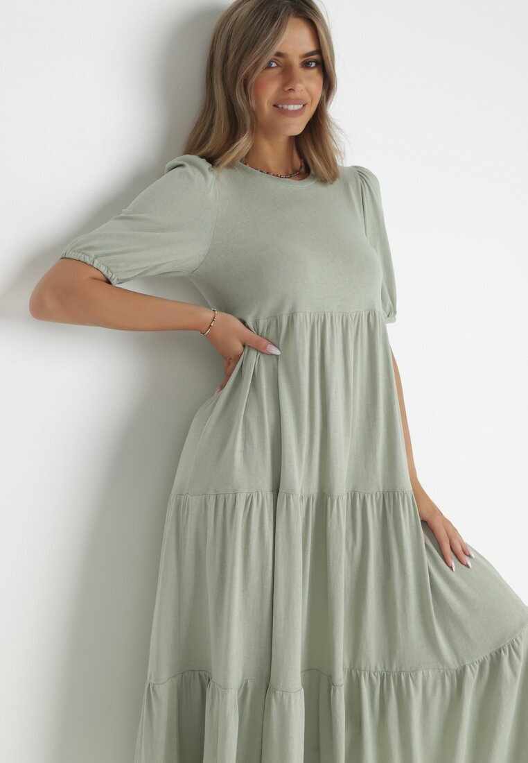 rosa Rochie Mentă din Bumbac Ulrika