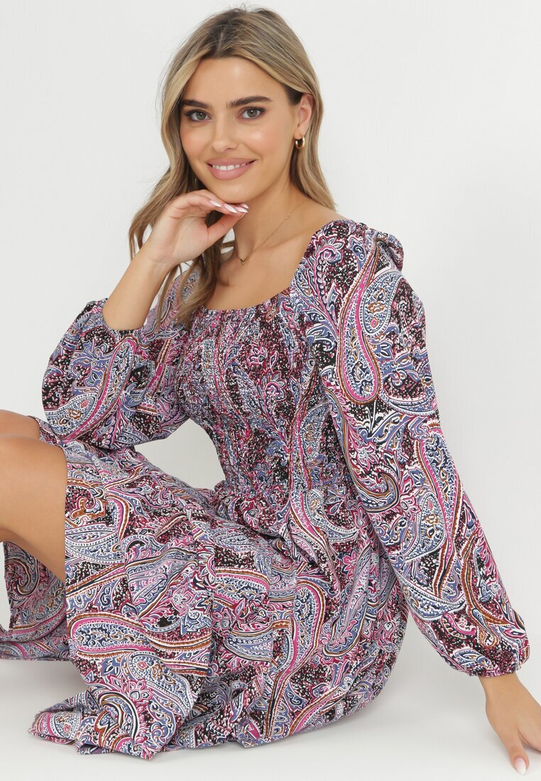 rosa Rochie Mov-Albastră Philusa