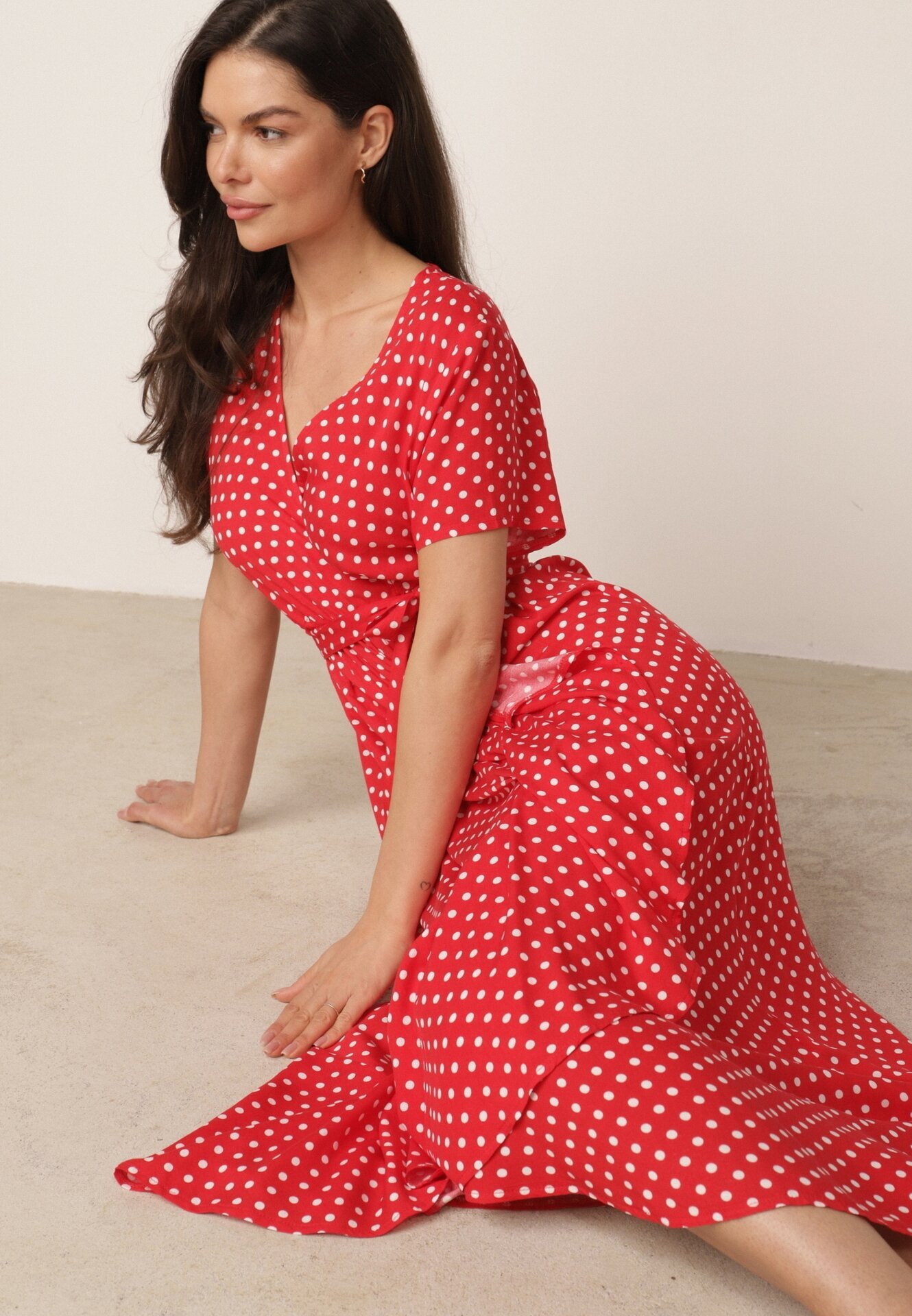 rosa Rochie roșie Echosia