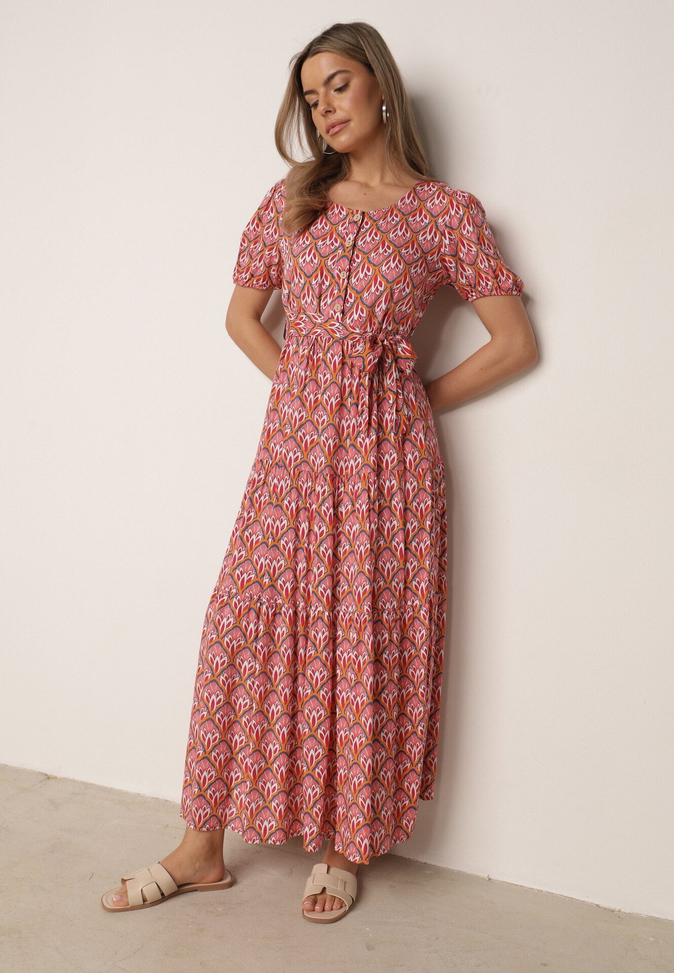 rosa Rochie Roz-Portocalie Melenope