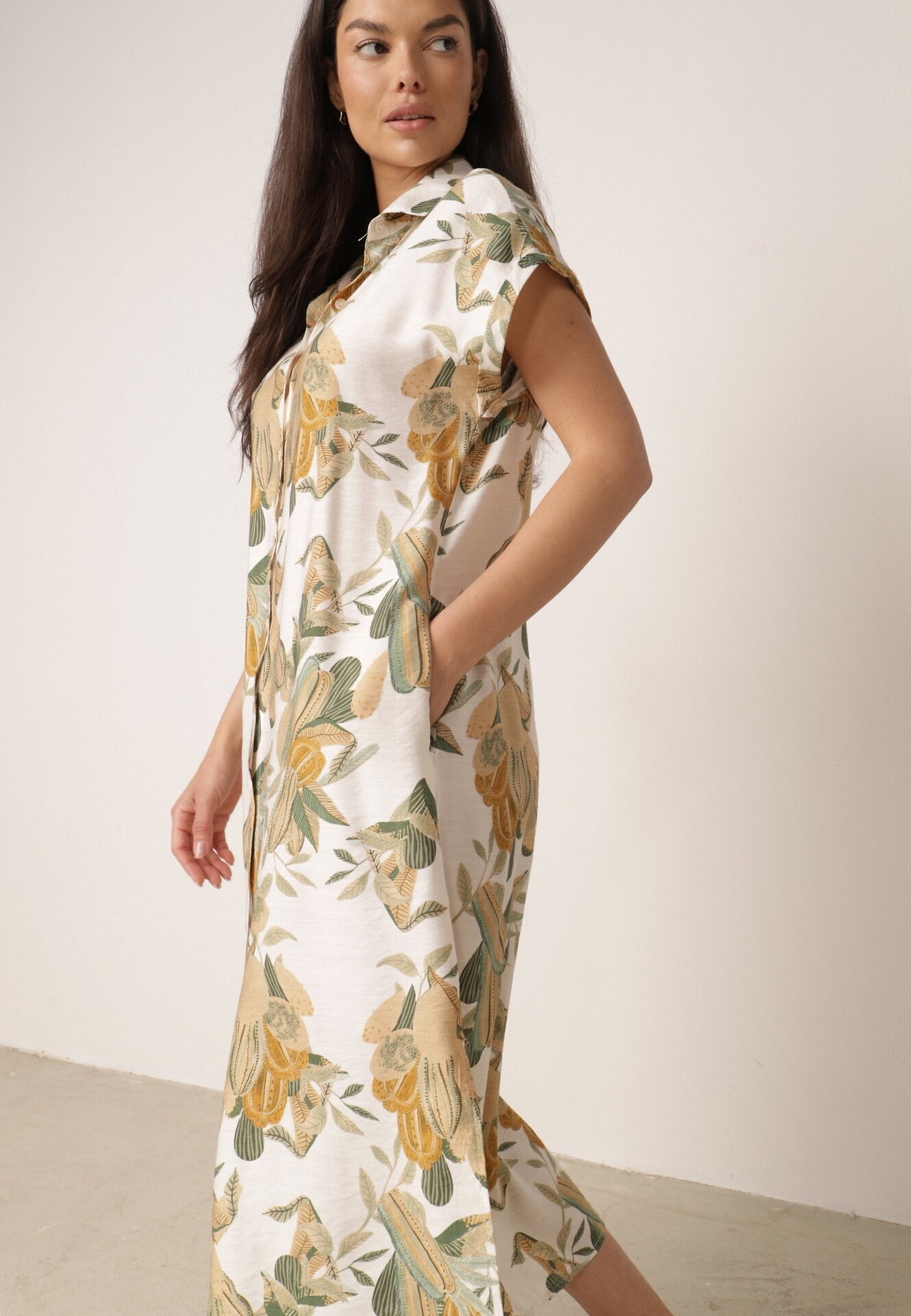 rosa Rochie Verde