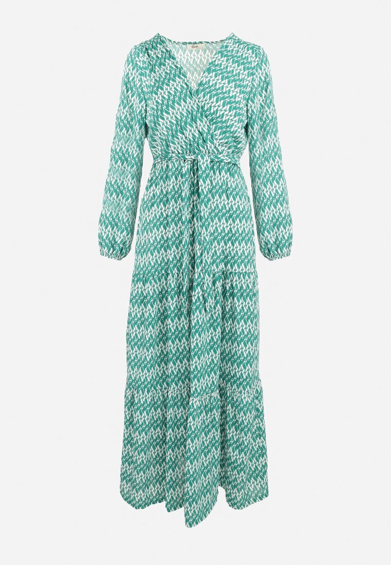 rosa Rochie Verde Cloș cu elastic în talie Mosho