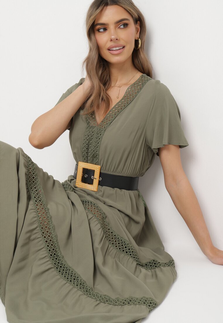 rosa Rochie Verde închisă Selphie