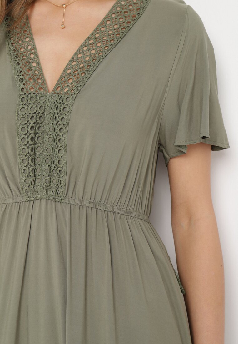 rosa Rochie Verde închisă Selphie