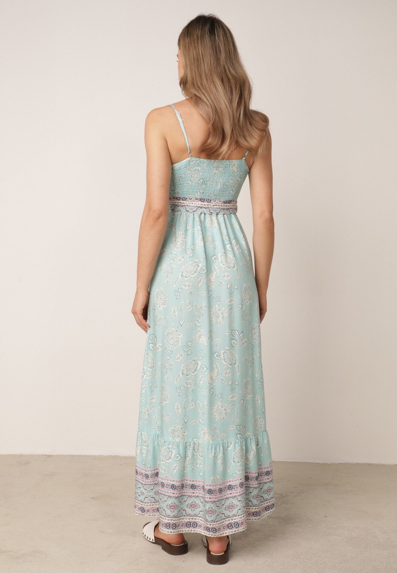rosa Rochie Verde Mentă Komley