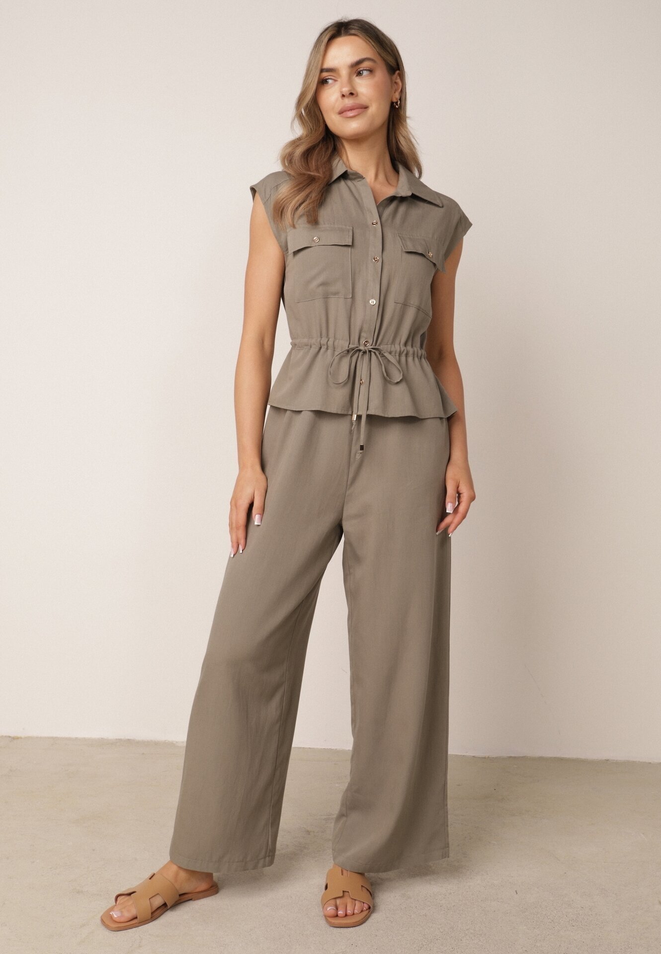 rosa Salopetă Casual Khaki