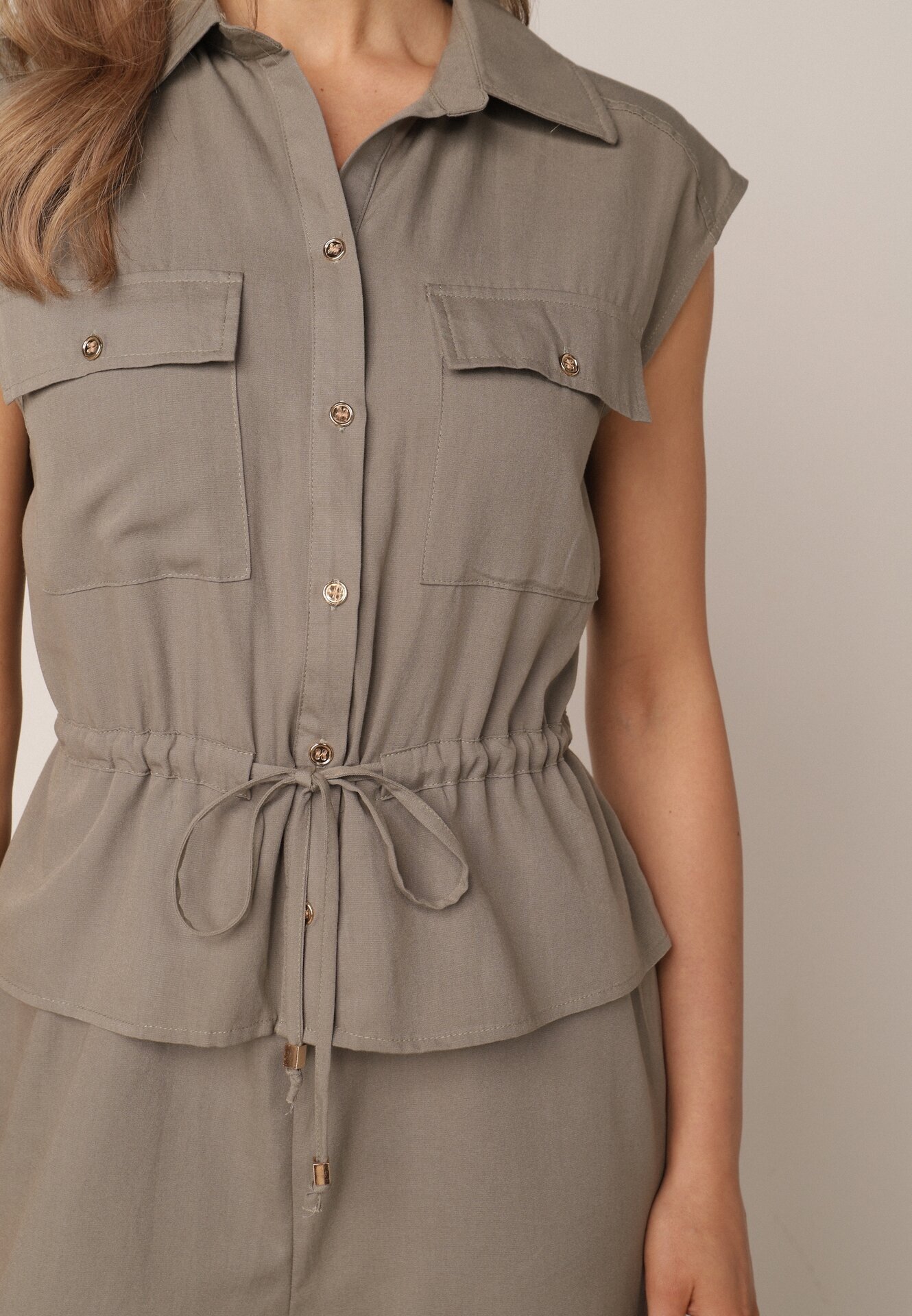rosa Salopetă Casual Khaki