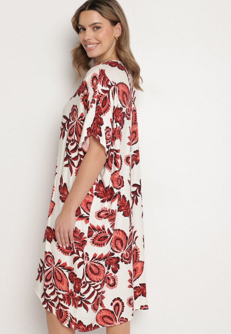 rosita Rochie Bordo cu In și Viscoză Decorată cu Zirconii Sadelune