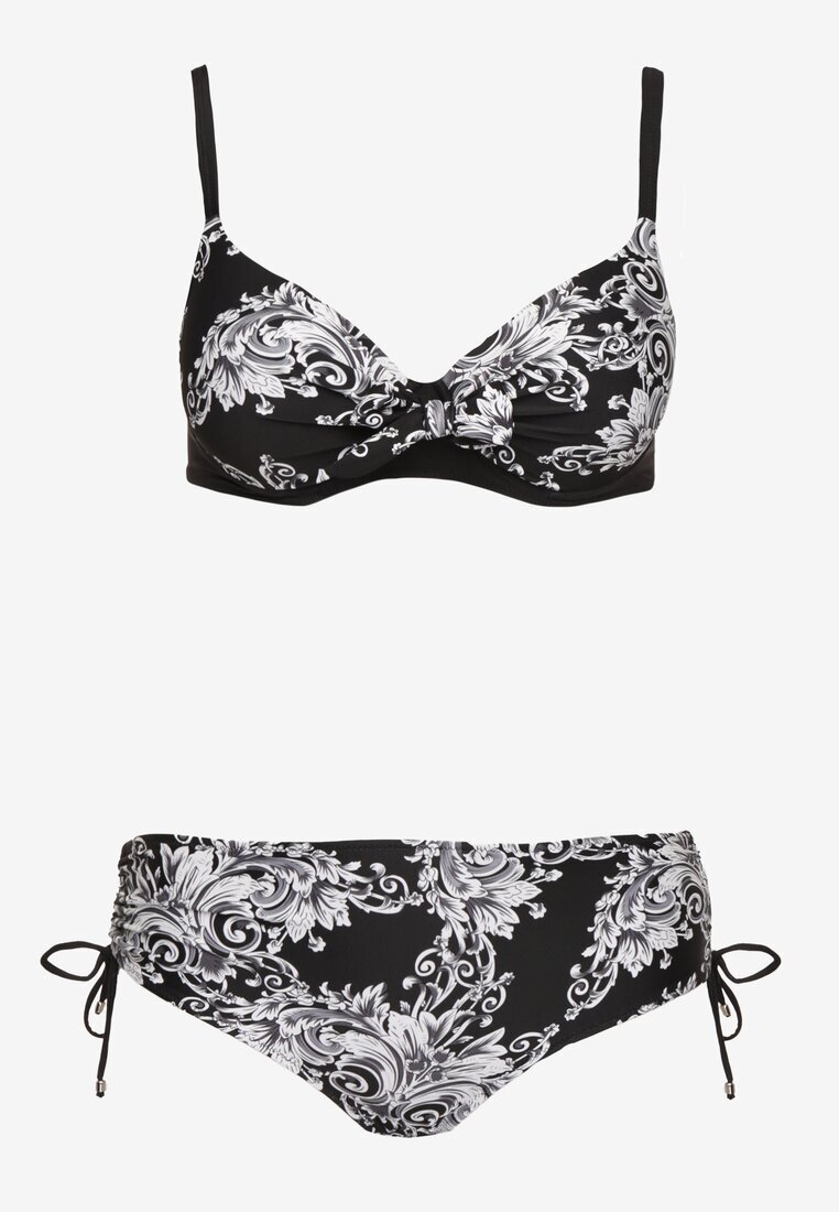 rosse line Bikini negru Sutien cu legătură și Chiloți tip slip Norettia