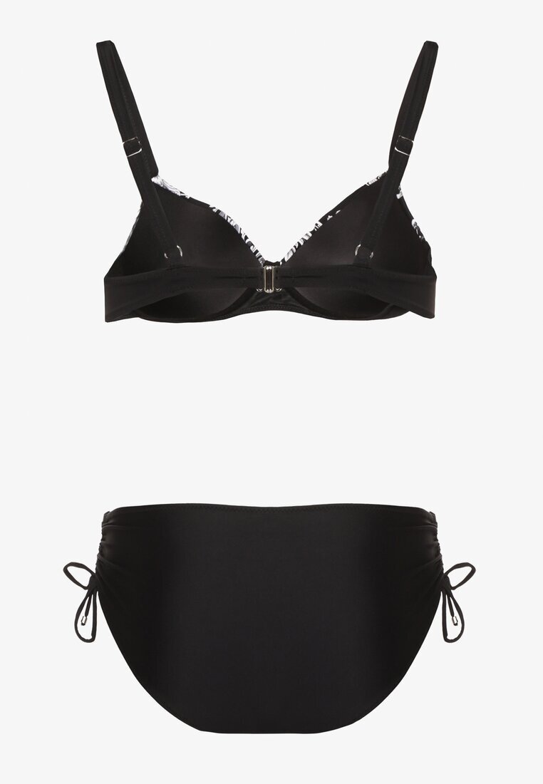 rosse line Bikini negru Sutien cu legătură și Chiloți tip slip Norettia