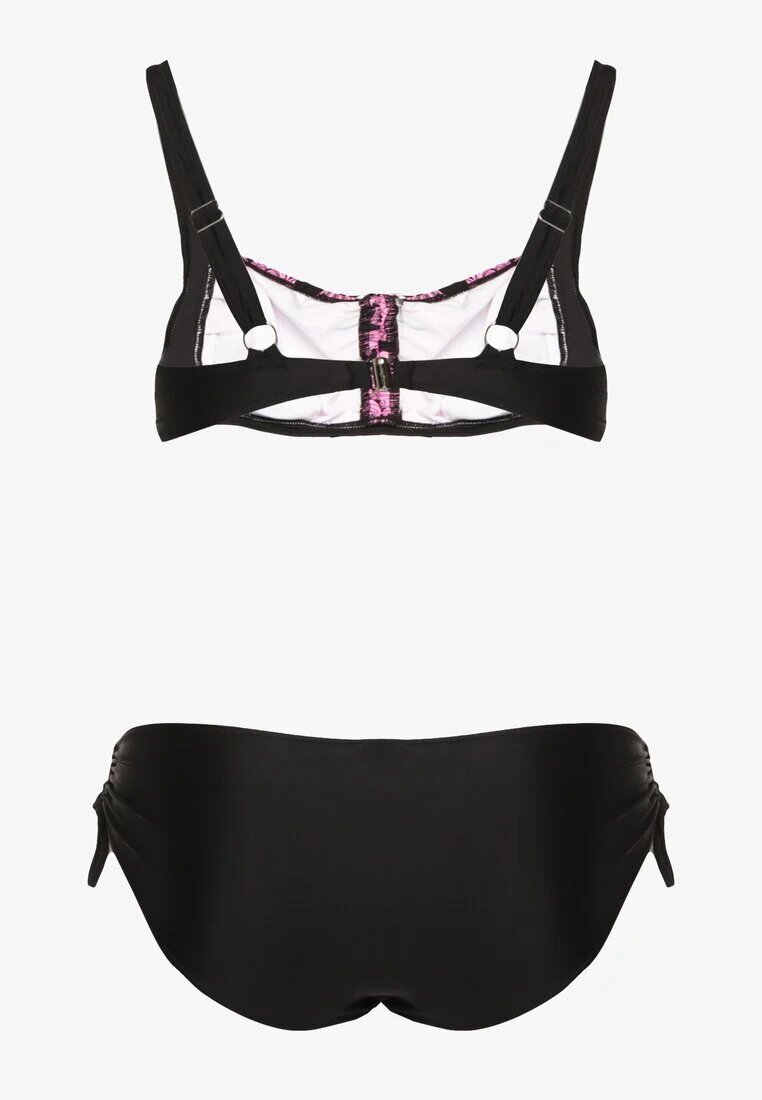 rosse line Bikini roz cu șnururi Sutien și chiloți figi Miladenna