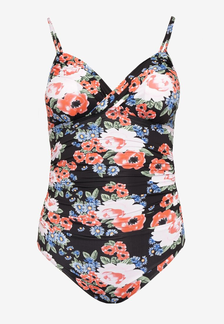 rosse line Costum de baie întreg Roz-negru cu decupaj la spate Ulonitia