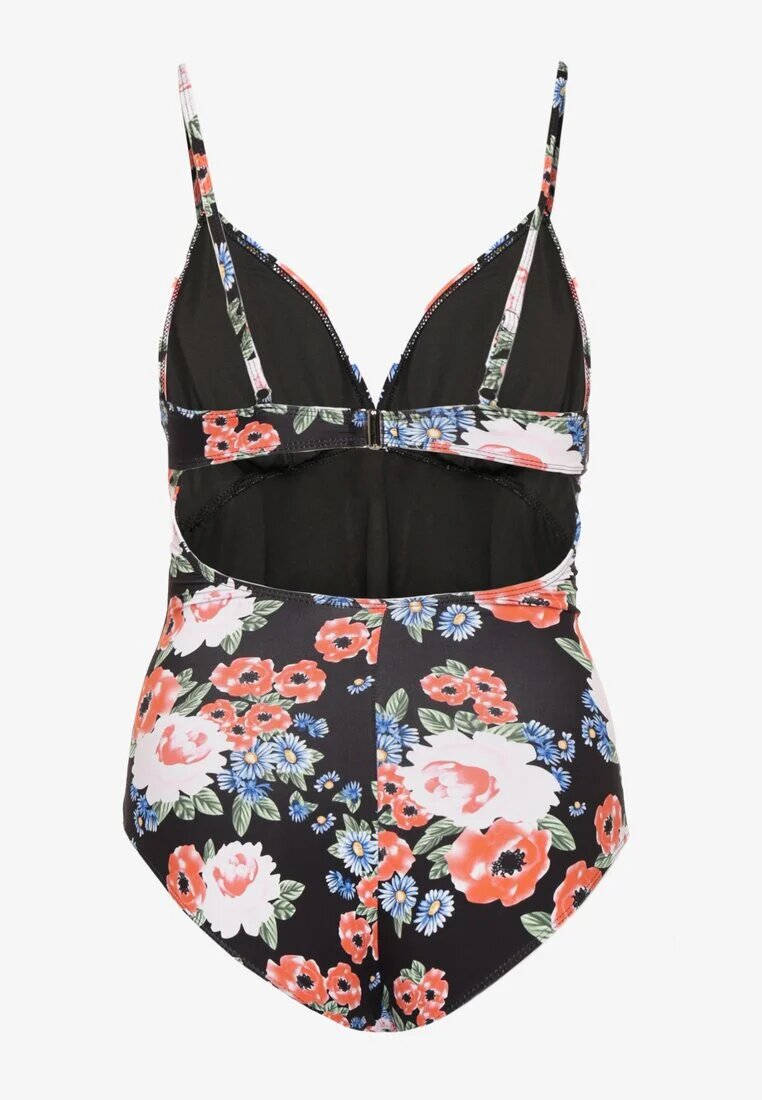 rosse line Costum de baie întreg Roz-negru cu decupaj la spate Ulonitia