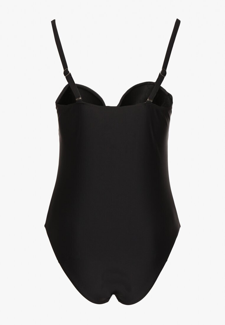 rosse line Costum de baie Negru Decorat cu legătură Tevalea