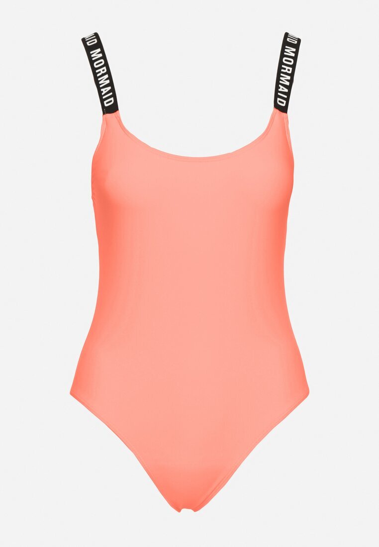 rosse line Costum de baie portocaliu cu Inscripții și Cupe Întărite Fadelaris